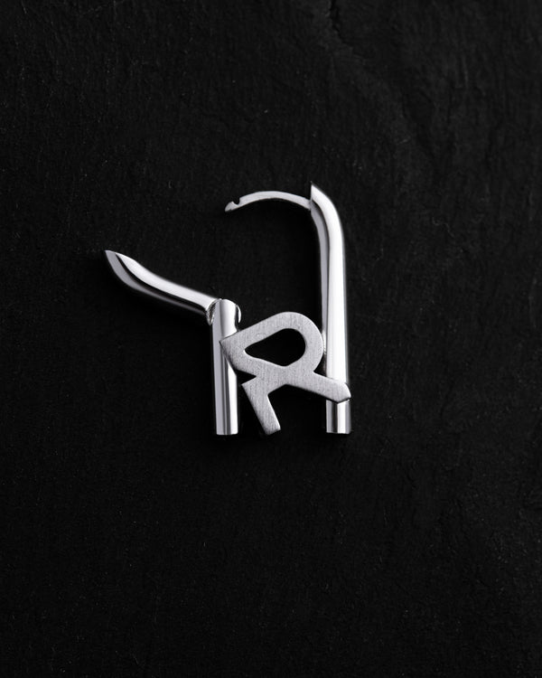 Single earring REYTEL (14k white gold)