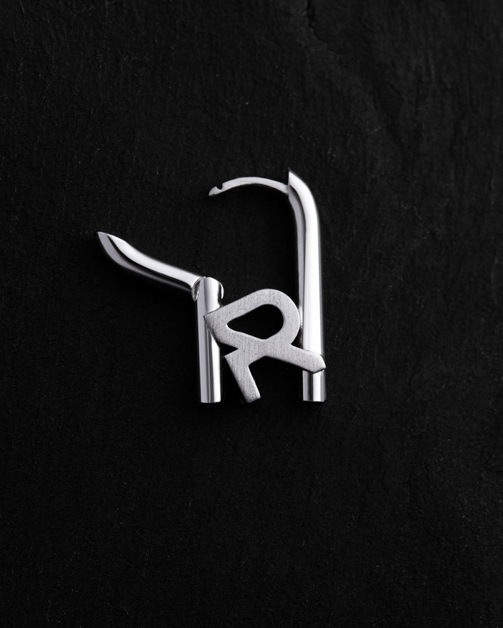 Single earring REYTEL (14k white gold)