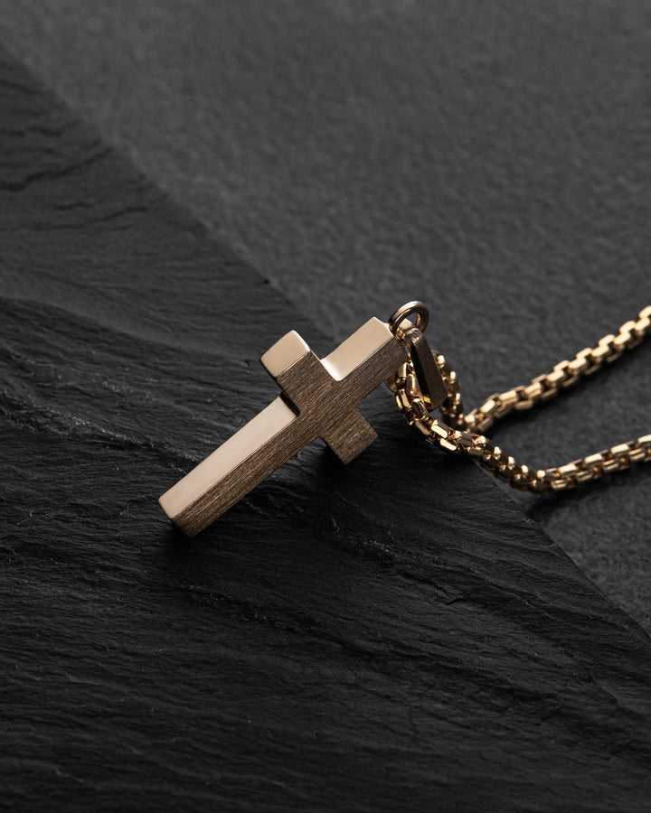 Croix HELIGHET Or jaune 14 carats