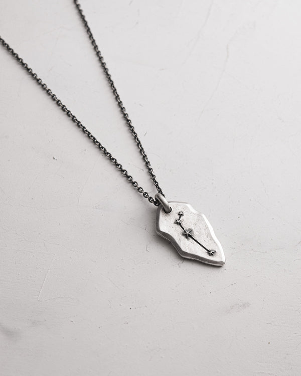 Silver pendant ARIES CONSTELLATION on a chain