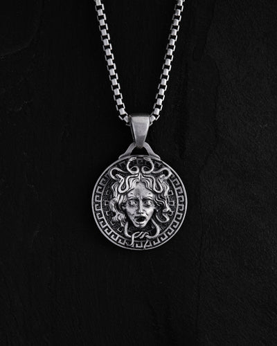Silver pendant GORGON MEDUSA