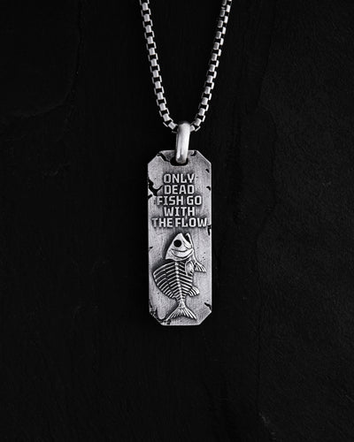 Silver pendant AGAINST THE FLOW