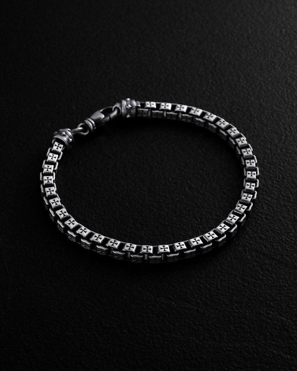 Silver bracelet MALTESE CROSS