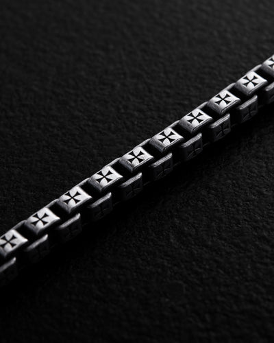 Silver bracelet MALTESE CROSS