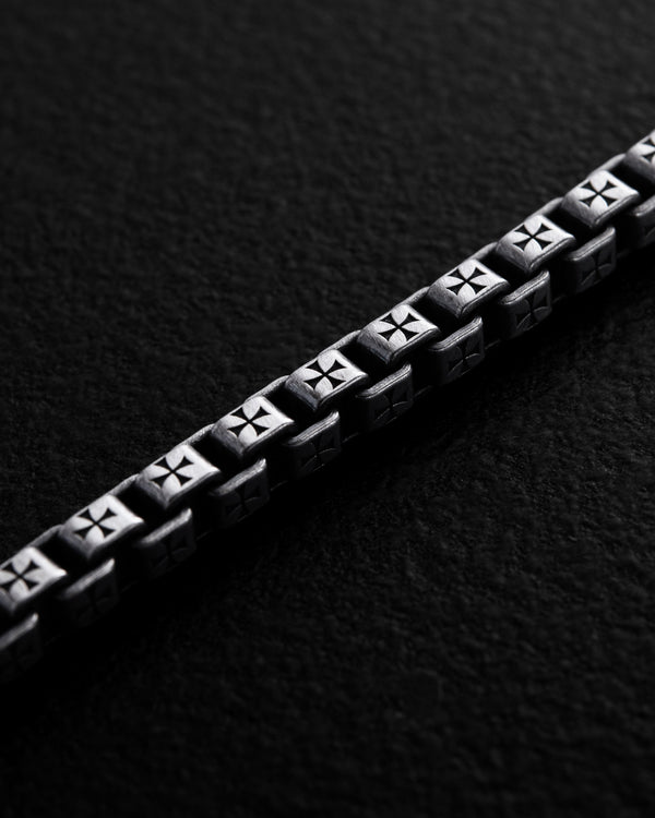 Silver bracelet MALTESE CROSS