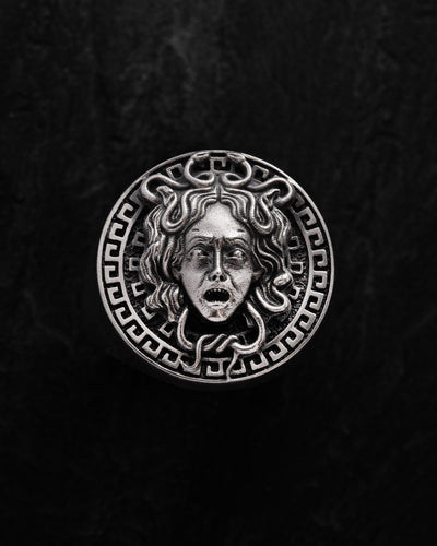 Silver ring GORGON MEDUSA