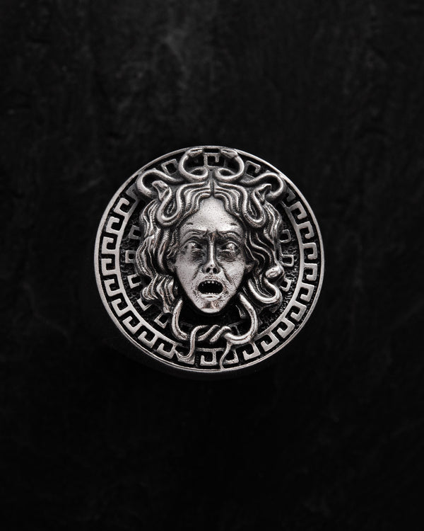 Silver ring GORGON MEDUSA