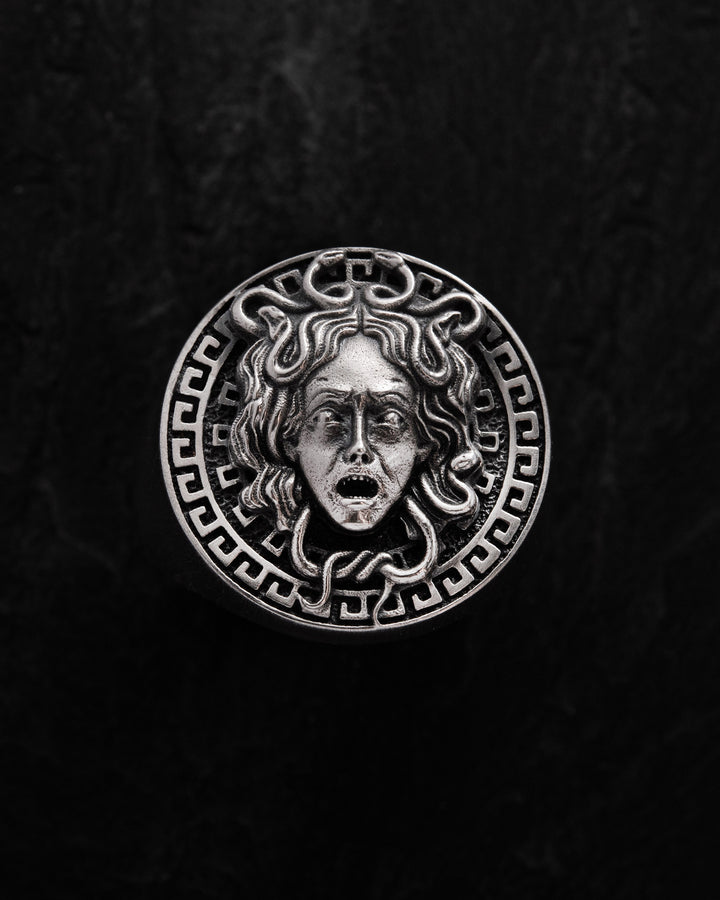 Silver ring GORGON MEDUSA