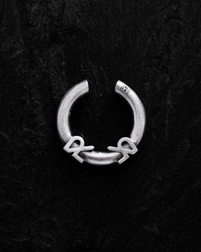 Silver single earring - cuff REYTEL