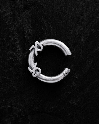 Silver single earring - cuff REYTEL