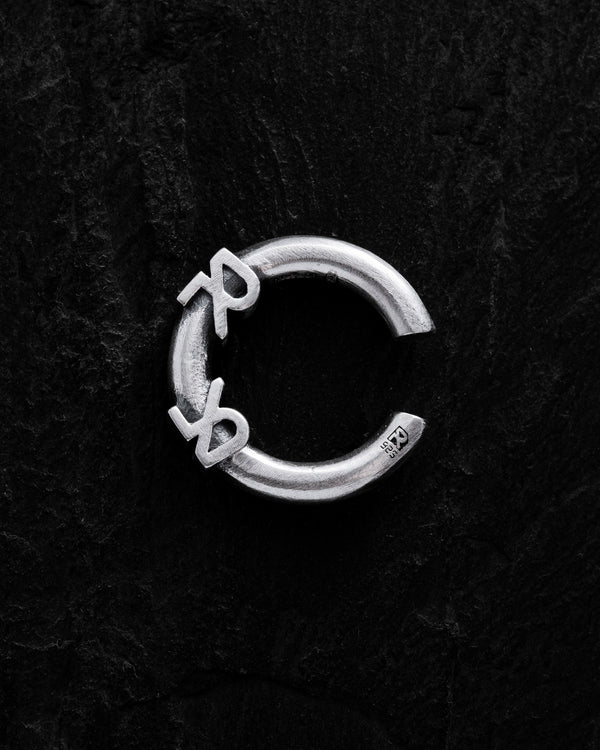 Silver single earring - cuff REYTEL
