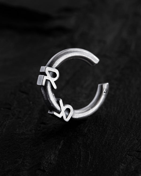 Silver single earring - cuff REYTEL