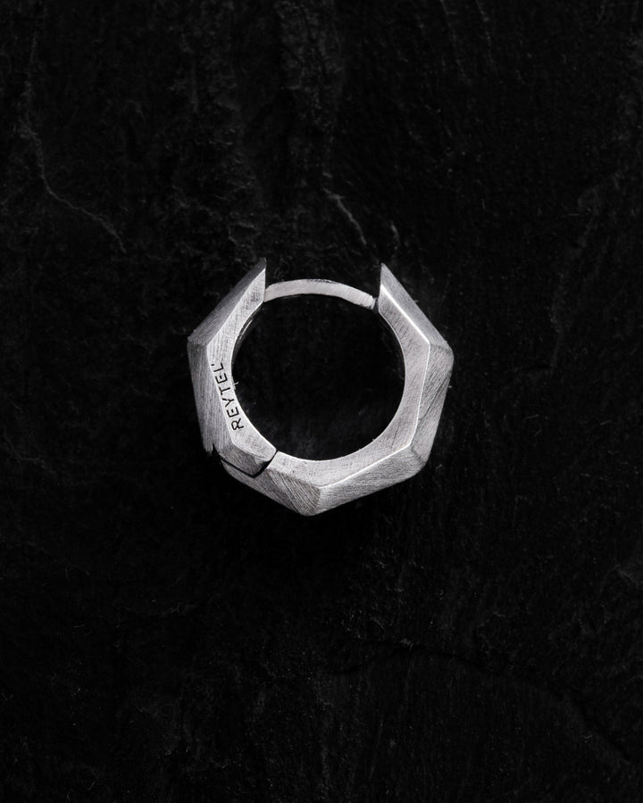 Silver Single Earring FACETS