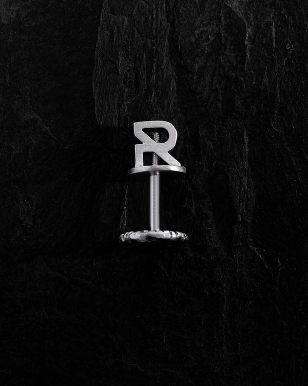 Silver Single Earring MOON