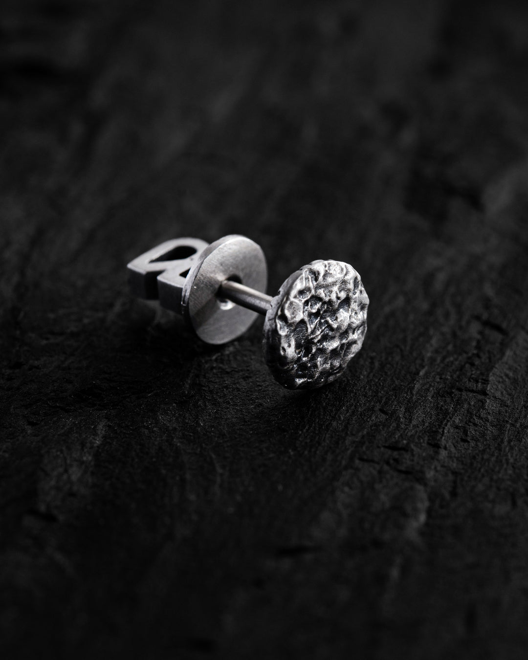 Silver Single Earring MOON