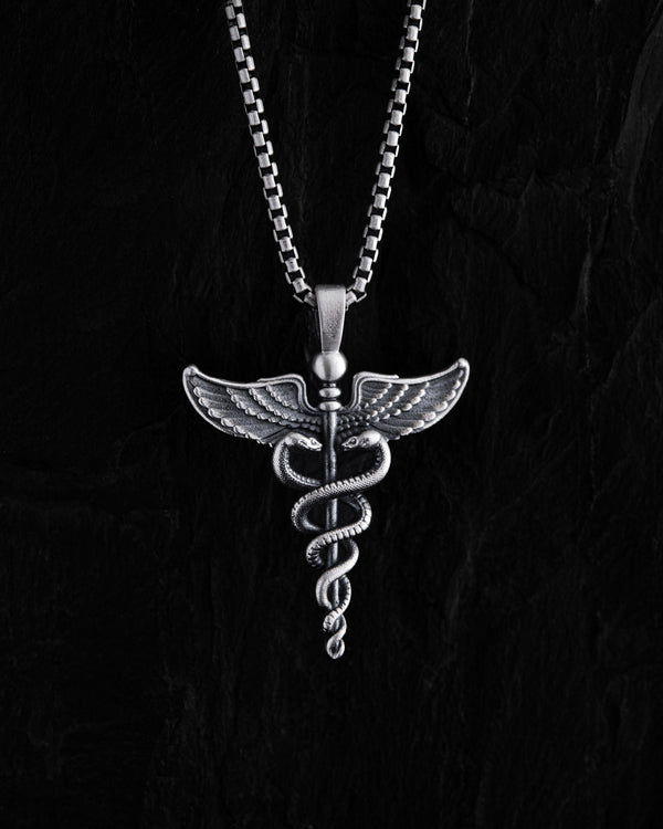 Pendentif en argent CADUCÉE