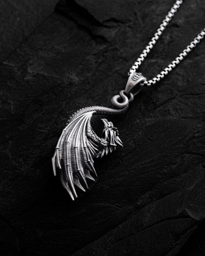 Silver pendant DRAGON