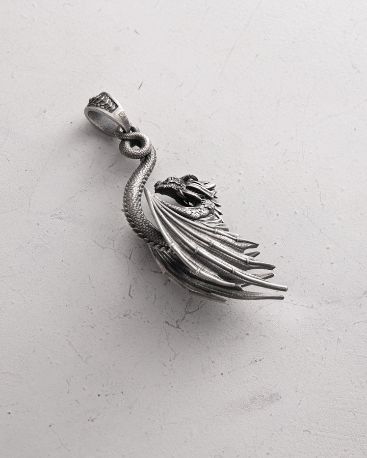 Silver pendant DRAGON