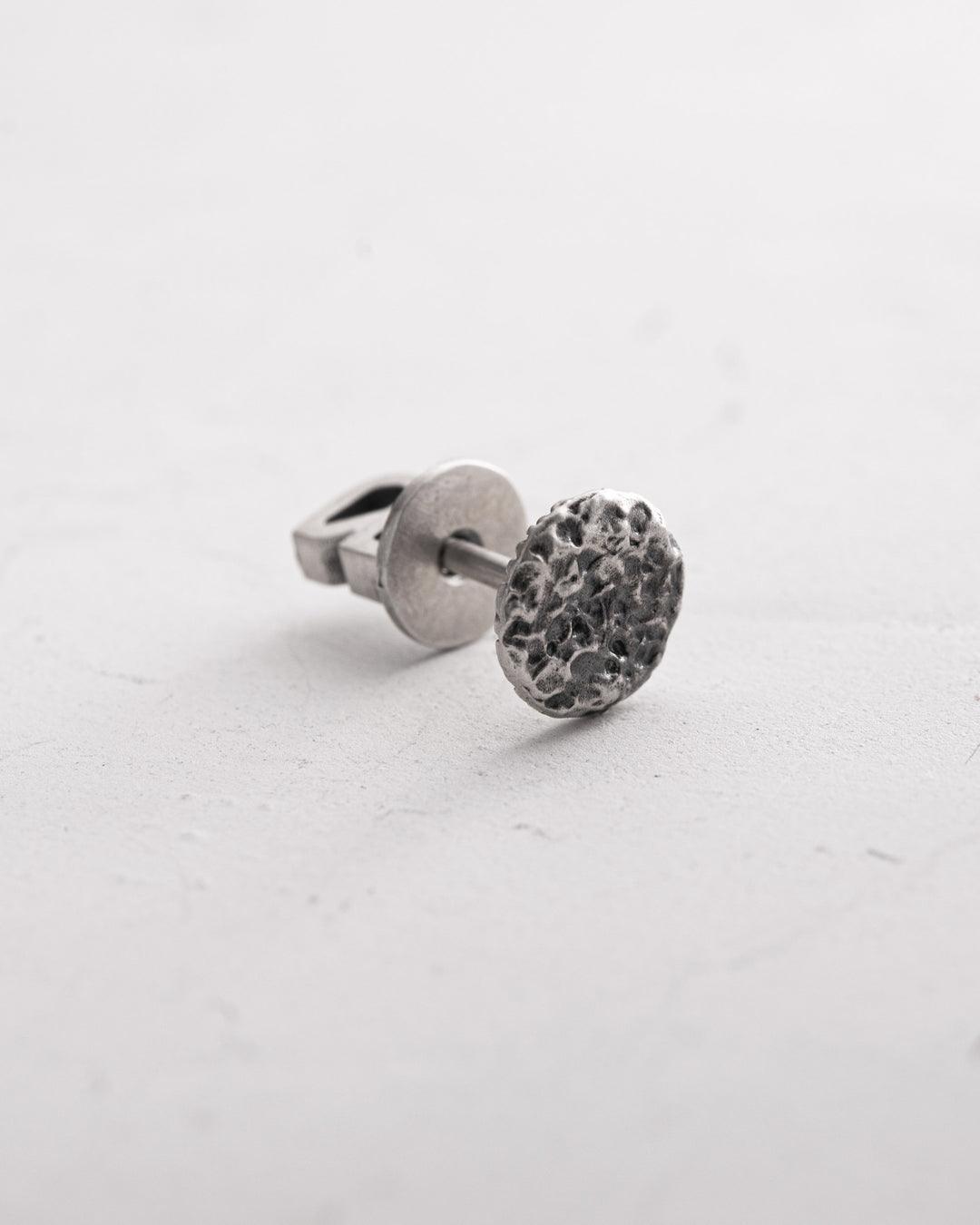 Silver Single Earring MOON