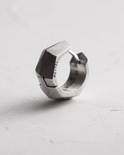 Silver Single Earring FACETS