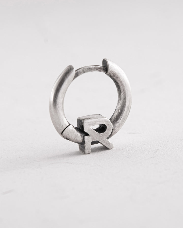 Silver single earring REYTEL