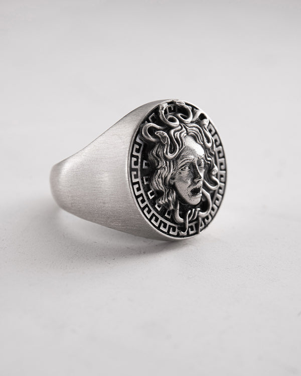 Silver ring GORGON MEDUSA