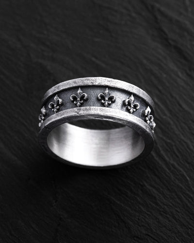 Silver ring FLEUR DE LIS