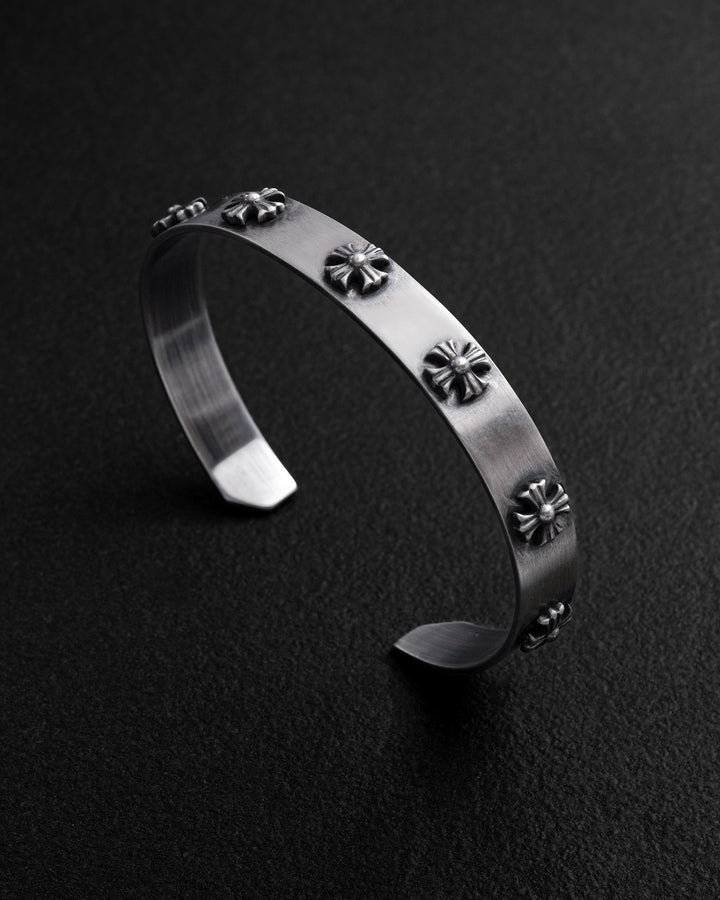 Silver bangle CROIX DES TEMPLIERS