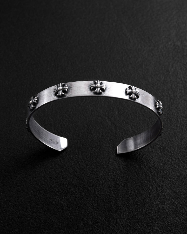 Silver bangle CROIX DES TEMPLIERS