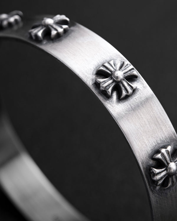 Silver bangle CROIX DES TEMPLIERS