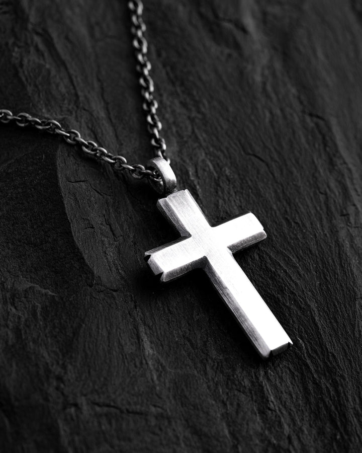 Silver cross on a chain VÉRITÉ