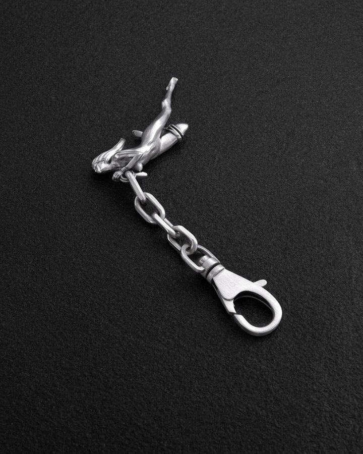 Silver keychain SHIBARI