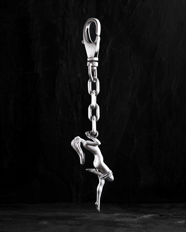 Silver keychain SHIBARI