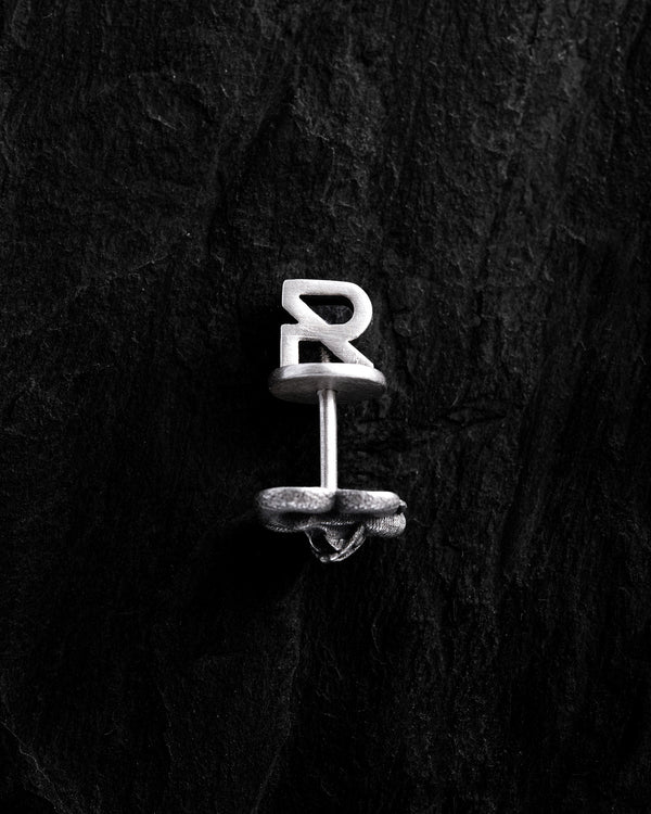 Orecchino singolo in argento SERPENS