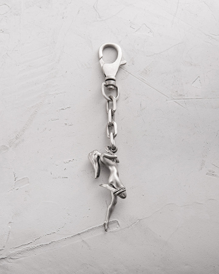 Silver keychain SHIBARI