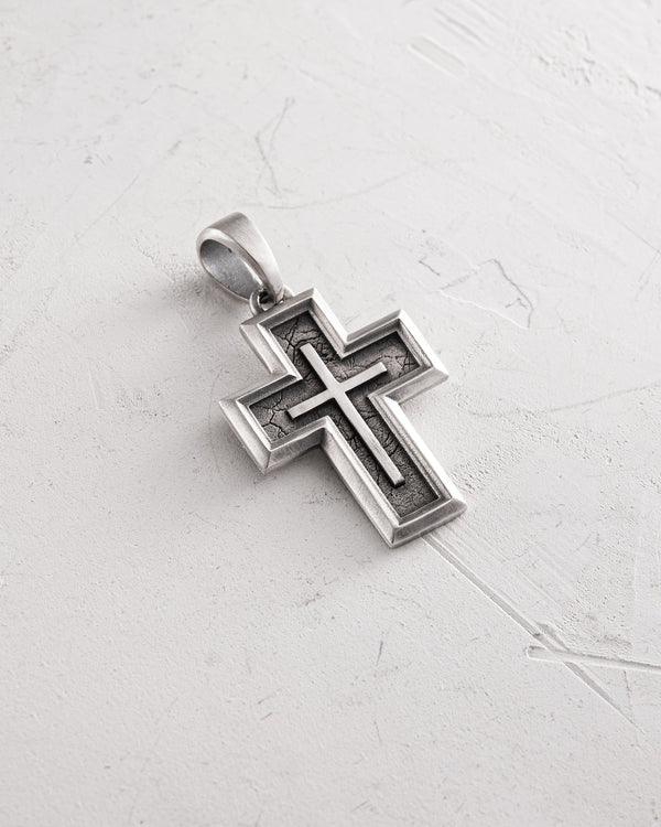 Silver cross ANCHOR CROSS