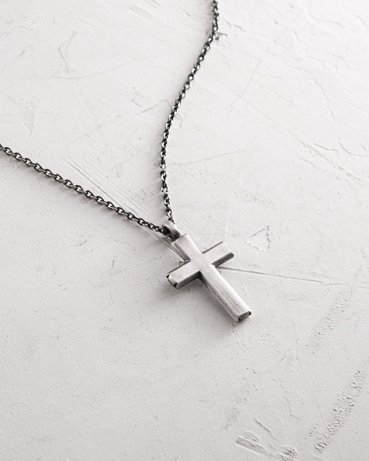 Silver cross on a chain VÉRITÉ