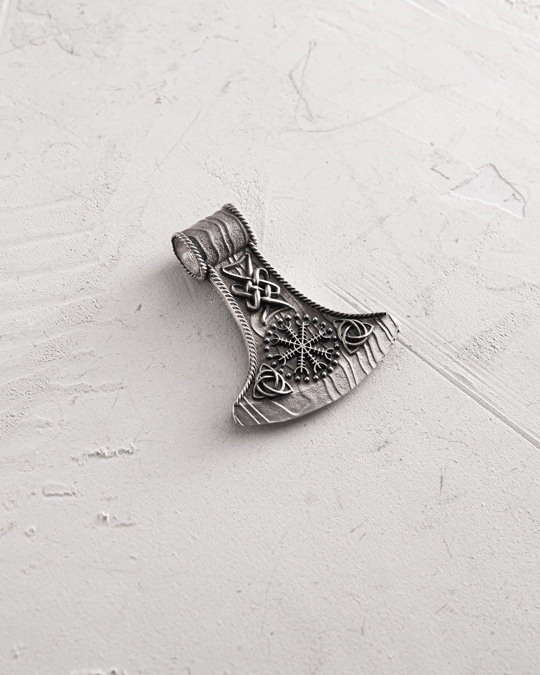 Silver pendant HELMET of TERROR