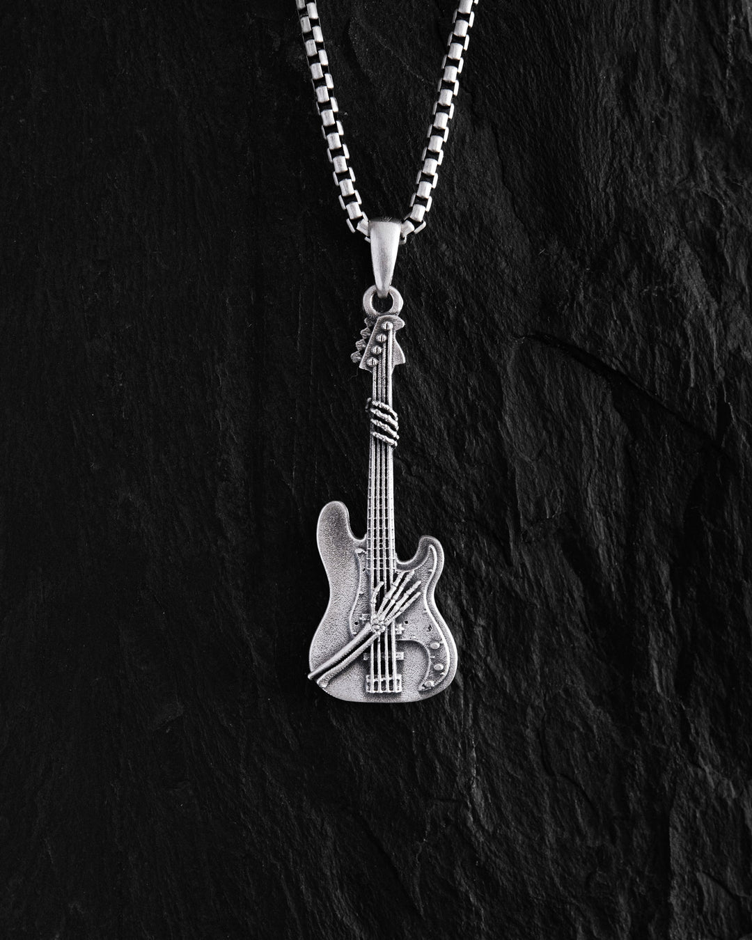 Silver pendant ROCK GUITAR
