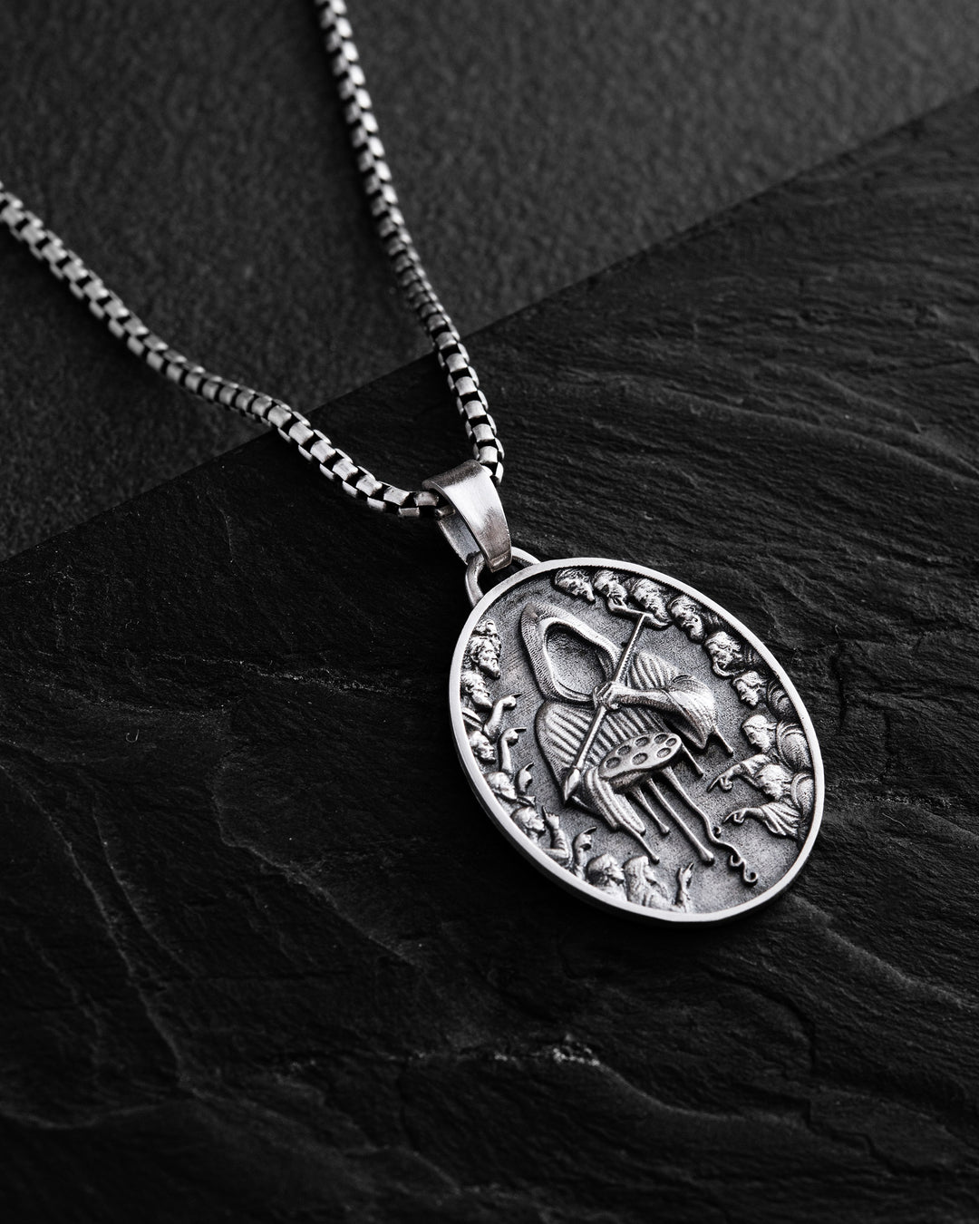 Silver pendant THE PAINTER OF FATE