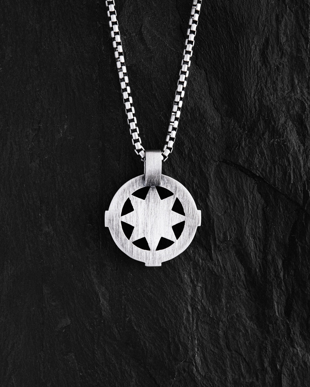 Silver pendant WIND ROSE
