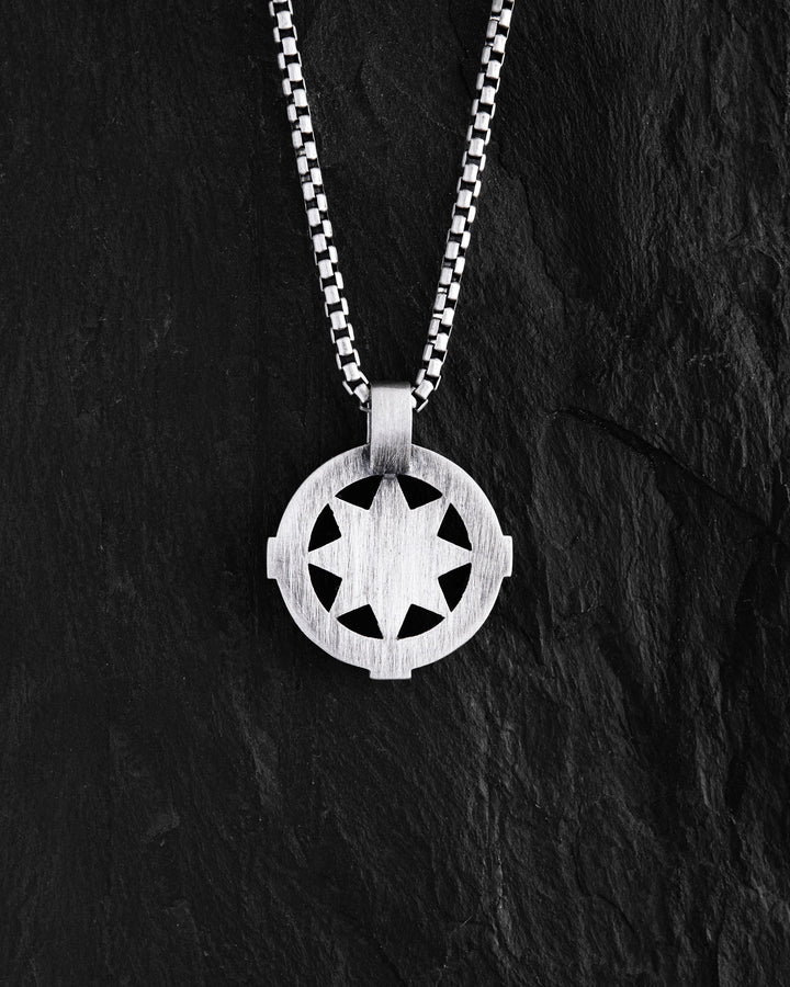 Silver pendant WIND ROSE