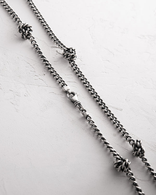 Silver chain KNOTEN