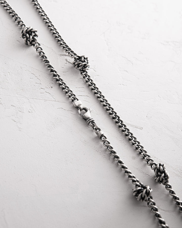 Silver chain KNOTEN