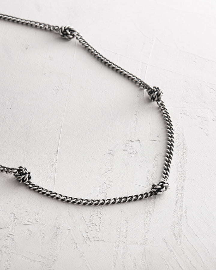 Silver chain KNOTEN
