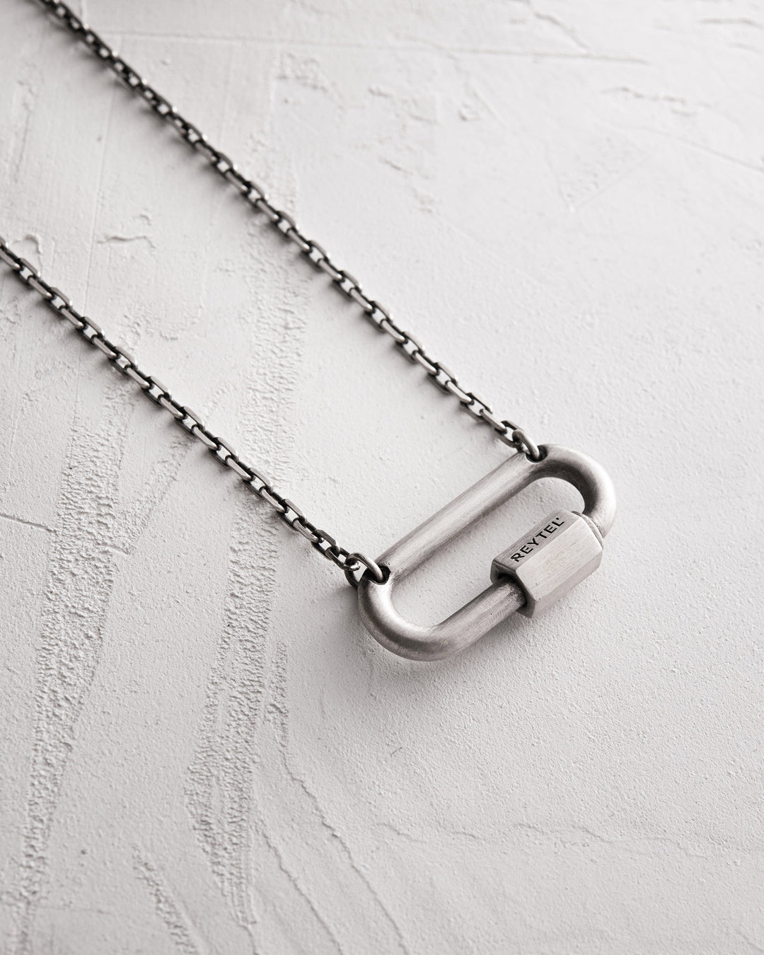 Silver pendant on chain KARABIN