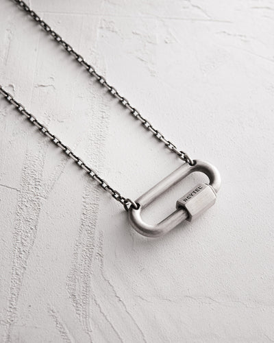 Silver pendant on chain KARABIN