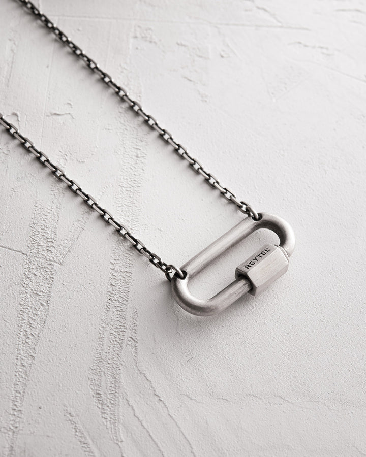 Silver pendant on chain KARABIN