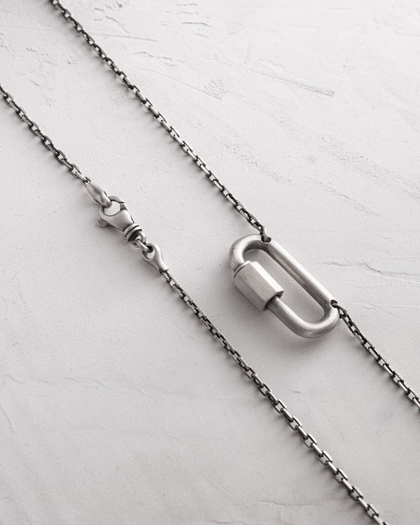 Silver pendant on chain KARABIN