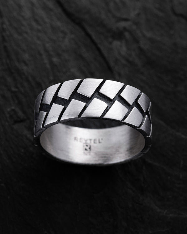 Bague en argent ROUTE